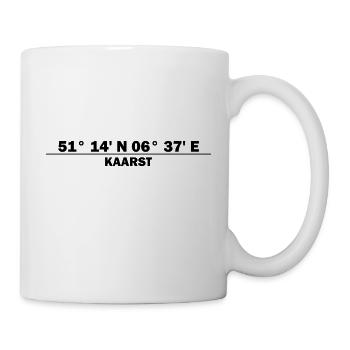 Coordonnées Kaarst - Mug blanc - blanc - Droite