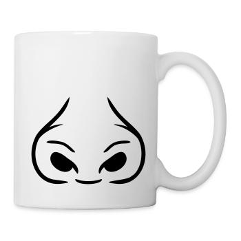 Große Nasenlöcher dicke Nase - Tasse - Weiß - Rechts