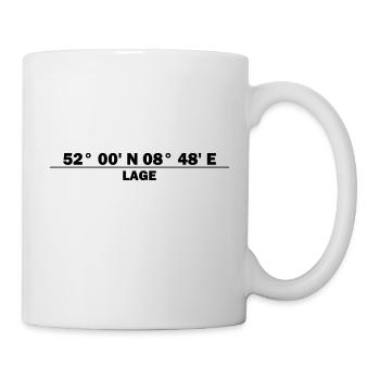 Lage Koordinaten - Tasse - Weiß - Rechts