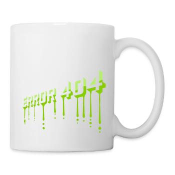 Schleim Tropfen Error 404 - Tasse - Weiß - Rechts