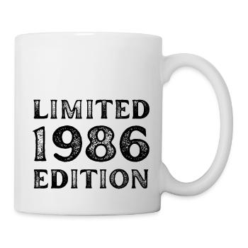 1986 LIMITED EDITION ANNIVERSAIRE METAL FER NOIR - Mug blanc - blanc - Droite