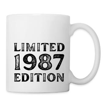 1987 LIMITED EDITION ANNIVERSAIRE METAL FER GRIS - Mug blanc - blanc - Droite