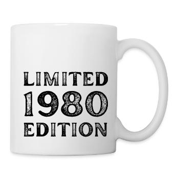 1980 LIMITED EDITION ANNIVERSAIRE METAL FER GRIS - Mug blanc - blanc - Droite