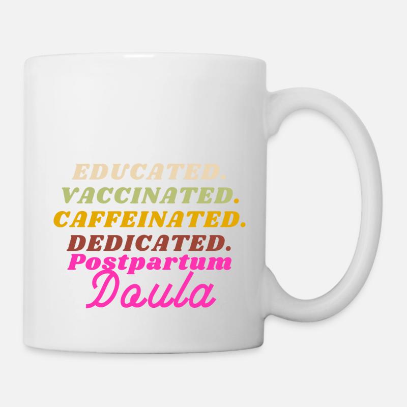 Labor Coach Geburtstrainer postpartale Doula Geschenk - Tasse - Weiß