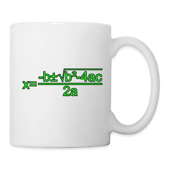 Formule quadratique pour la classe de mathématiques 3 - Mug blanc - blanc - Droite