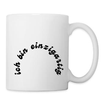 einzigartig - Tasse - Weiß - Rechts