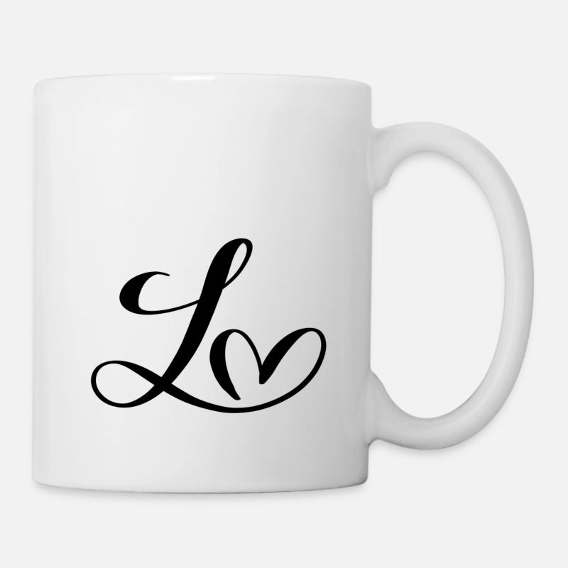 Cœur L - Mug blanc - blanc