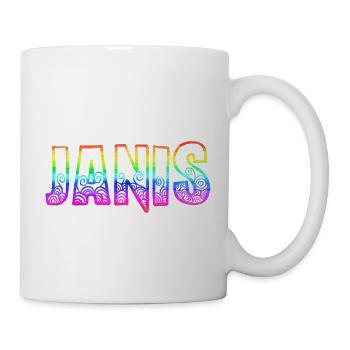 janis rs regenbogen - Tasse - Weiß - Rechts