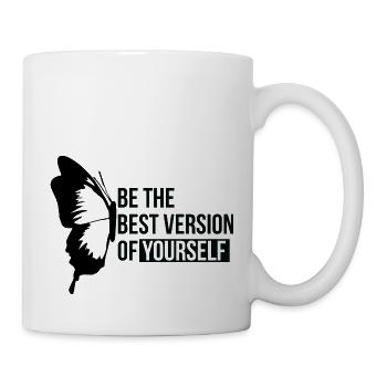 Be the best Version of yourself - Butterfly - Mug - white - Right