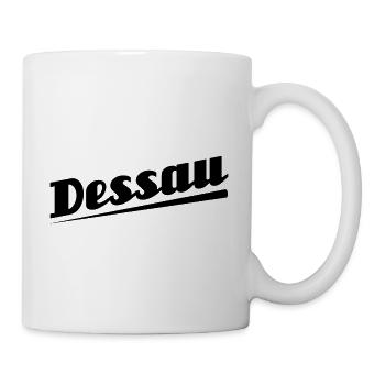 Dessau - Textdesign mit Stadtnamen - Tasse - Weiß - Rechts