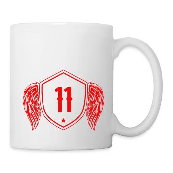 11 Nombre d’armoiries - Mug blanc - blanc - Droite