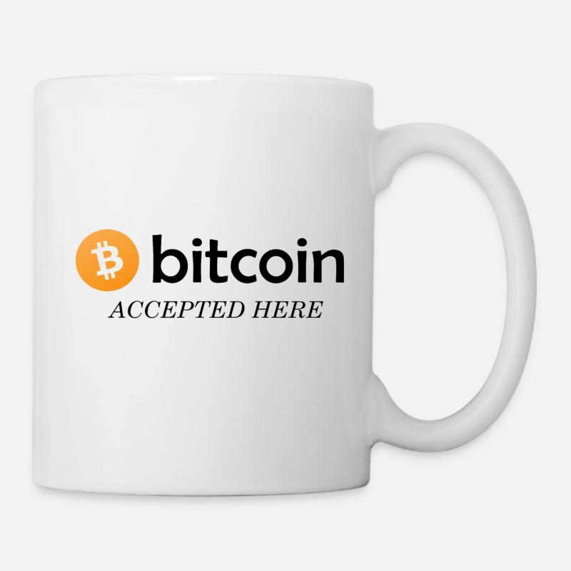 Bitcoin Accepted Here - Tasse - Weiß