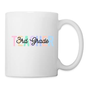 Lehrer 3. Klasse zurück zur Schule - Tasse - Weiß - Rechts
