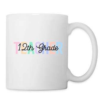 Teacher 12th grade back to school - Mug - white - Right