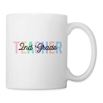 Teacher 2nd grade back to school - Mug - white - Right