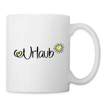 Urlaub - Tasse - Weiß - Rechts