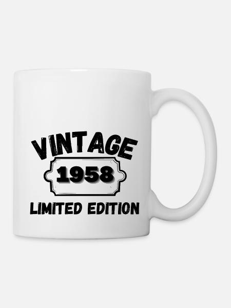 Vintage 1958 Limited Edition 64th Birthday - Mug - white