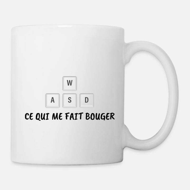 Ce qui me fait bouger - cadeau pour geek - Mug blanc - blanc