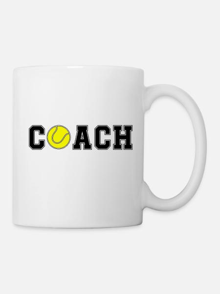 Tennis Coach - Tasse - Weiß