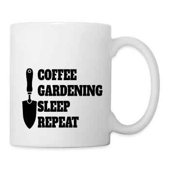 Garten Kaffee Obstgarten Cafe Gärtner Hobbygärtner - Tasse - Weiß - Rechts