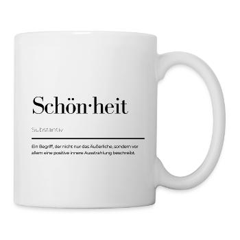 Schönheit - Tasse - Weiß - Rechts