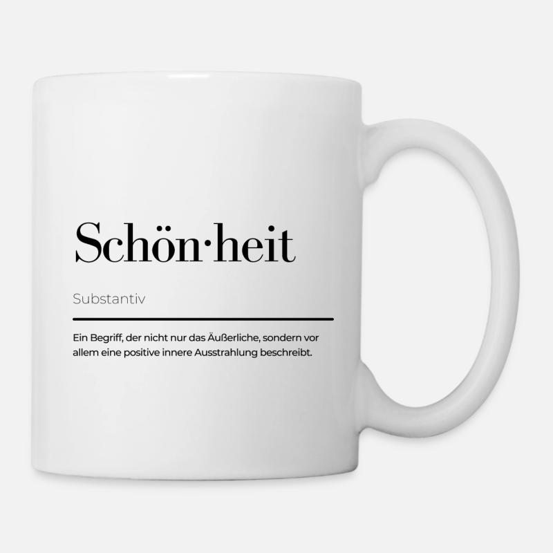 Schönheit - Tasse - Weiß
