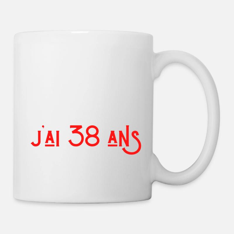bref j'ai un 38 ans pour la deuxième fois - Mug blanc - blanc