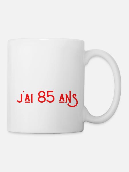 bref j'ai 85 ans pour la deuxième fois - Mug blanc - blanc