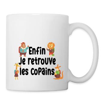 Bonne rentrée scolaire / Retour à l'école - Mug blanc - blanc - Droite