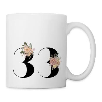 33rd anniversary flowers (Gift of 33 years) - Mug - white - Right
