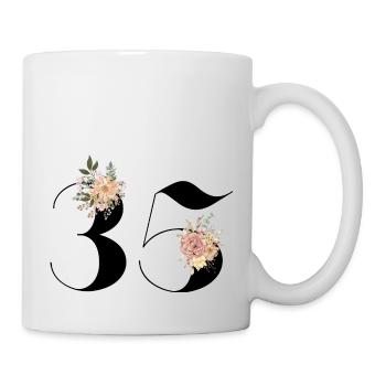 35th Anniversary Flowers (Gift of 35 years) - Mug - white - Right