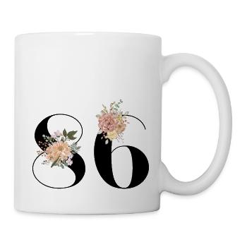 86th anniversary in bloom (Gift of 86 years) - Mug - white - Right