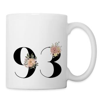 93rd Anniversary Flowers (Gift of 93 years) - Mug - white - Right