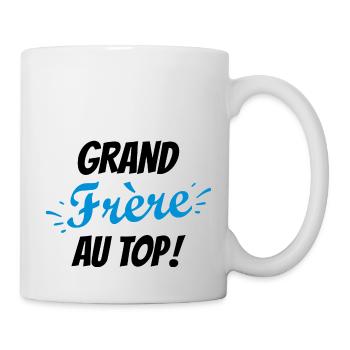 grand frère au top / humour frère - Mug blanc - blanc - Droite