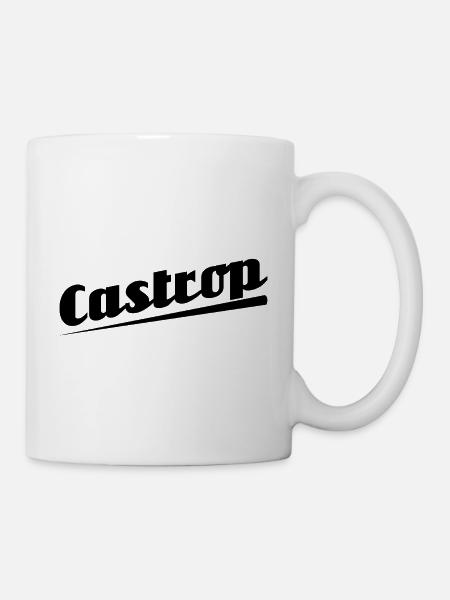 Castrop - Textdesign mit Stadtnamen - Tasse - Weiß