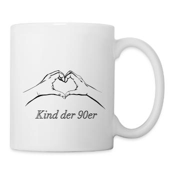 Kind der 90er - Tasse - Weiß - Rechts