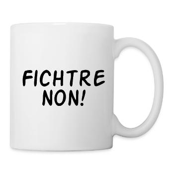 fichtre non - Mug blanc - blanc - Droite
