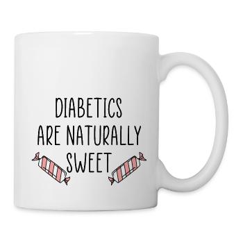 Diabetes sweetie funny saying - Mug - white - Right