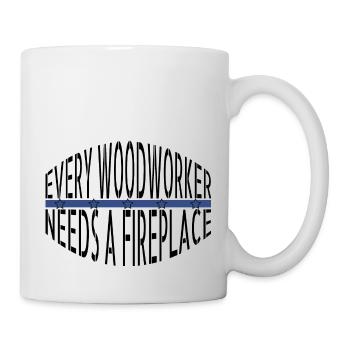 charpentier travail tshirts construction charpentier - Mug blanc - blanc - Droite