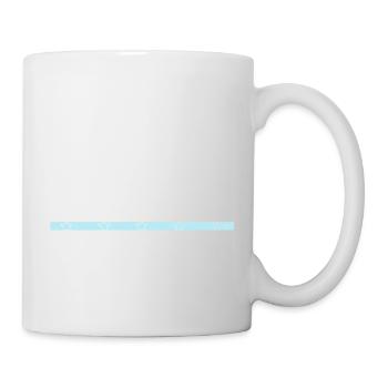 fiers t-shirts de crâne de charpentier - Mug blanc - blanc - Droite
