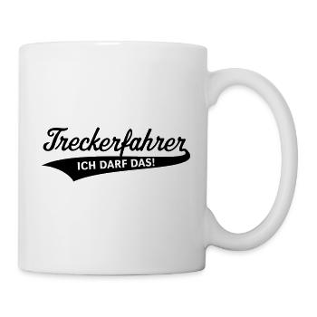 Treckerfahrer – Ich Darf Das! (Trecker / Traktor) - Tasse - Weiß - Rechts