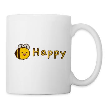 Abeille heureuse - Mug blanc - blanc - Droite