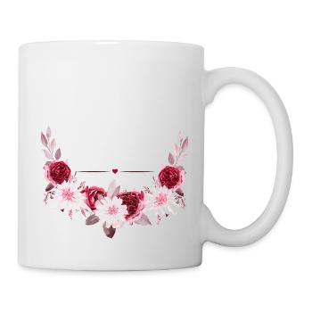 Personalized flower crown - Mug - white - Right