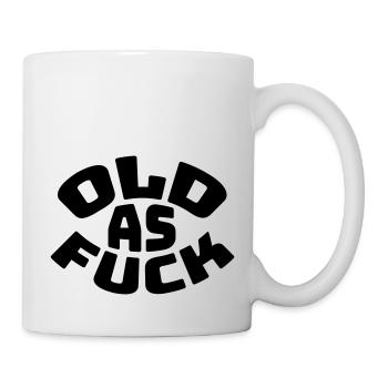 old AF Text Logo - Tasse - Weiß - Rechts