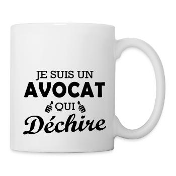 Je suis un avocat qui déchire - Mug blanc - blanc - Droite