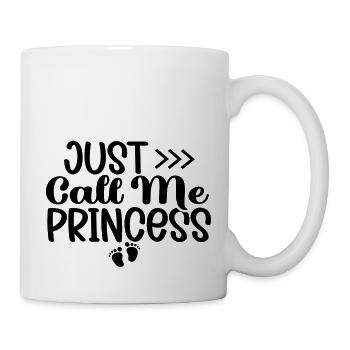 Just Call Me Princess - Mug - white - Right