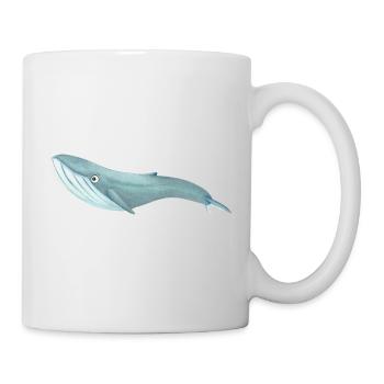 The Funny Blue Whale - Mug - white - Right