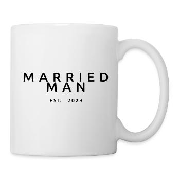 Married Man Est. 2023 Engagement Groom's Wedding - Mug - white - Right