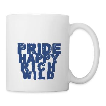 Fierté - Heureux - Riche - Sauvage - Mug blanc - blanc - Droite