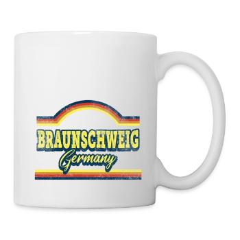 Braunschweig Germany City Font Vintage - Mug - white - Right